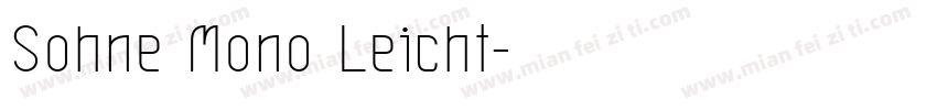 Sohne Mono Leicht字体转换
